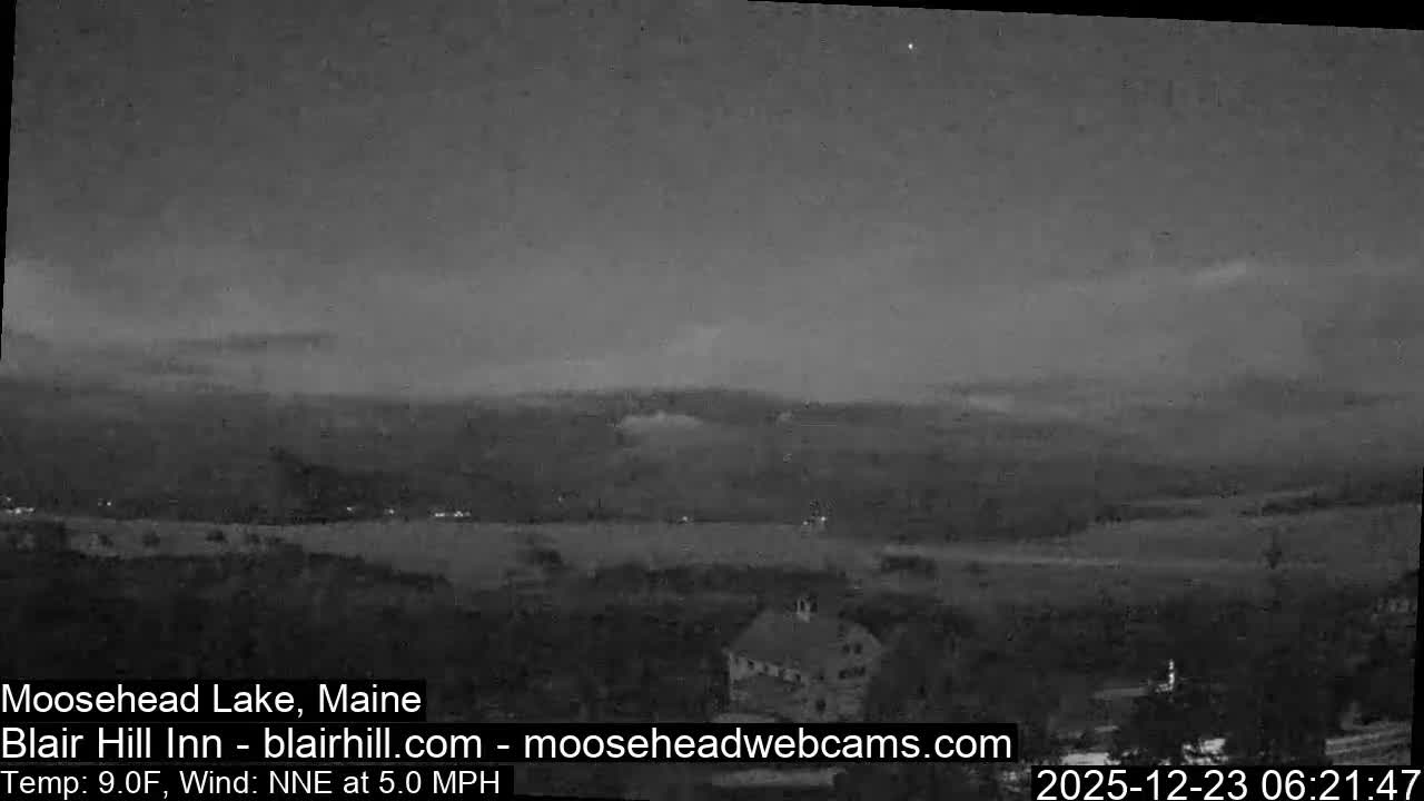 Blair Hill Inn, Moosehead Lake Live Cam , Maine USA