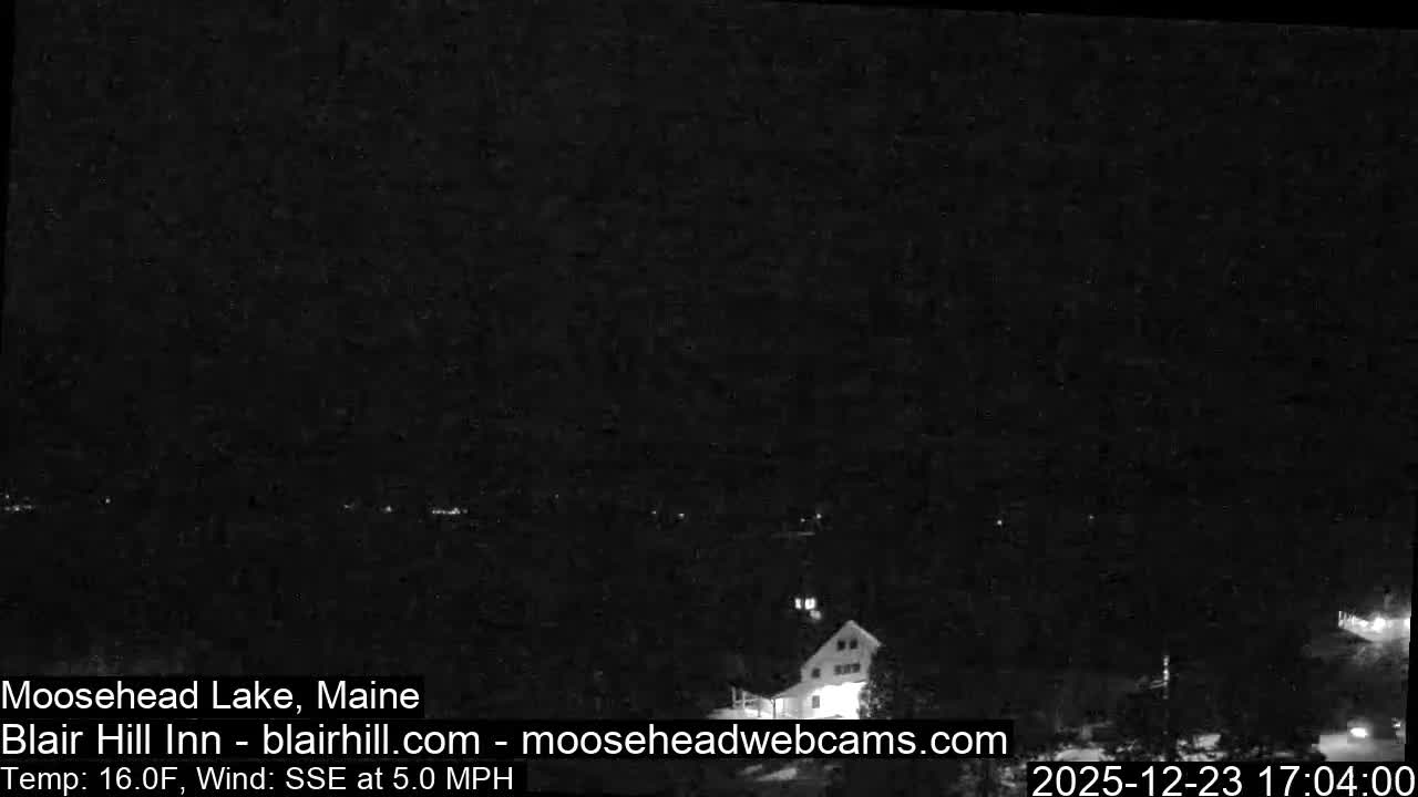 Blair Hill Inn, Moosehead Lake Live Cam , Maine USA