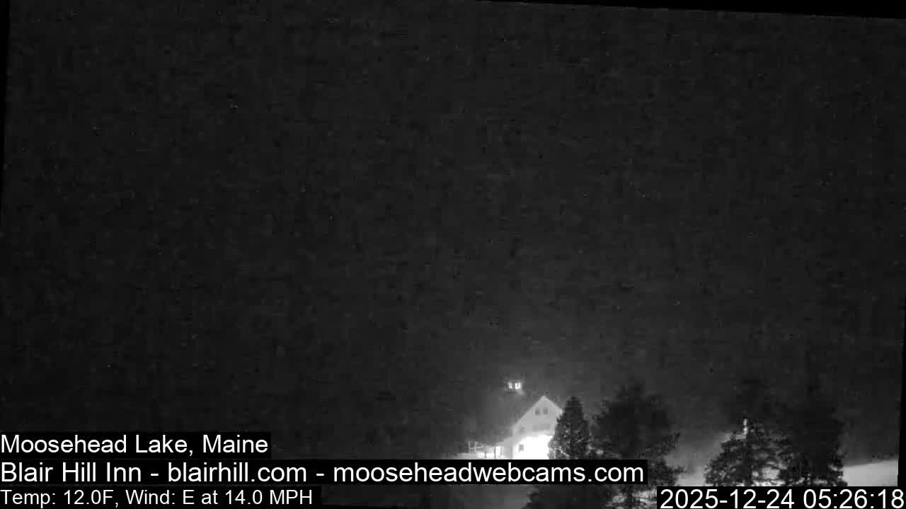 Blair Hill Inn, Moosehead Lake Live Cam , Maine USA