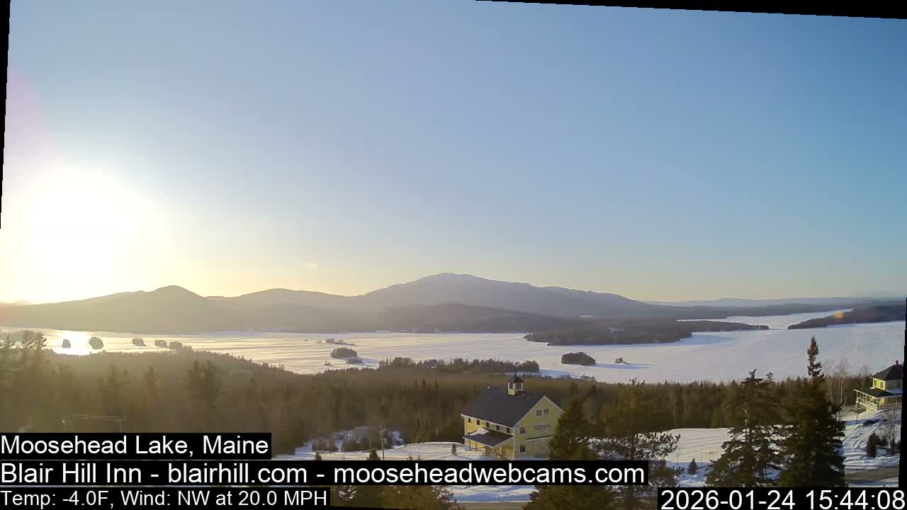 Blair Hill Inn, Moosehead Lake Live Cam , Maine USA