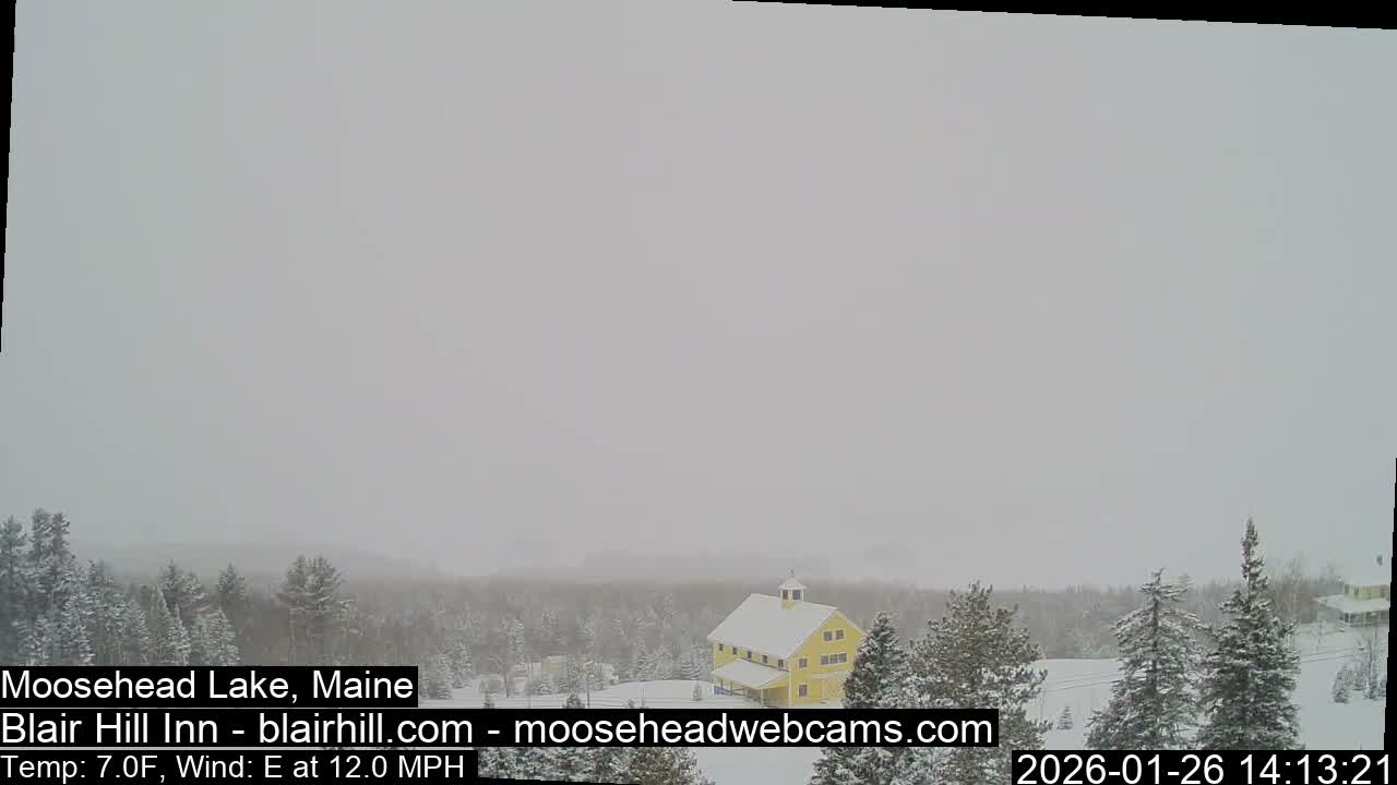Blair Hill Inn, Moosehead Lake Live Cam , Maine USA