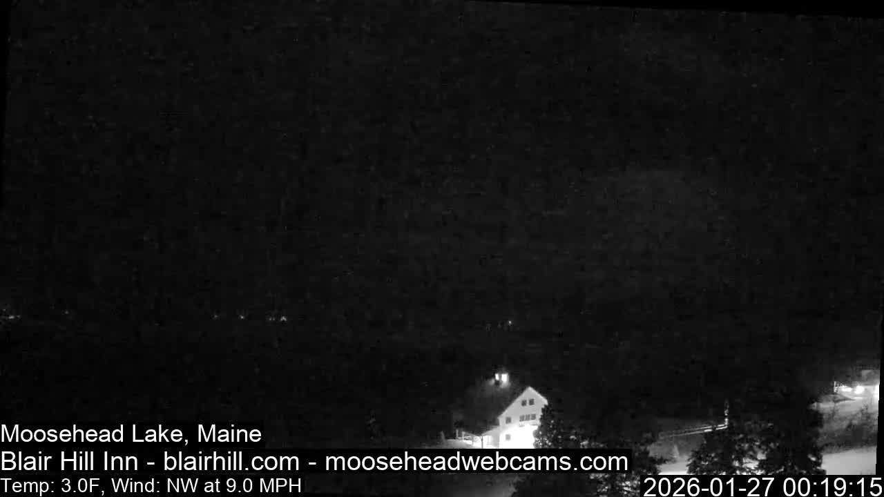 Blair Hill Inn, Moosehead Lake Live Cam , Maine USA