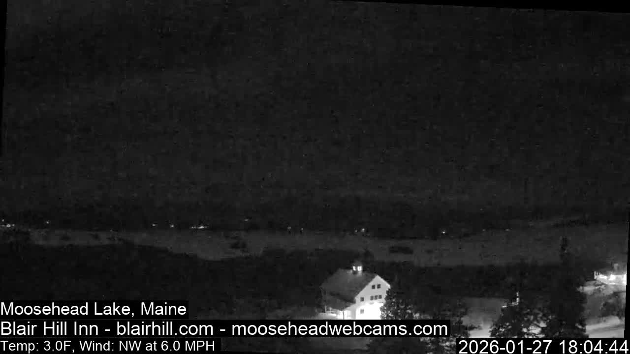 Blair Hill Inn, Moosehead Lake Live Cam , Maine USA