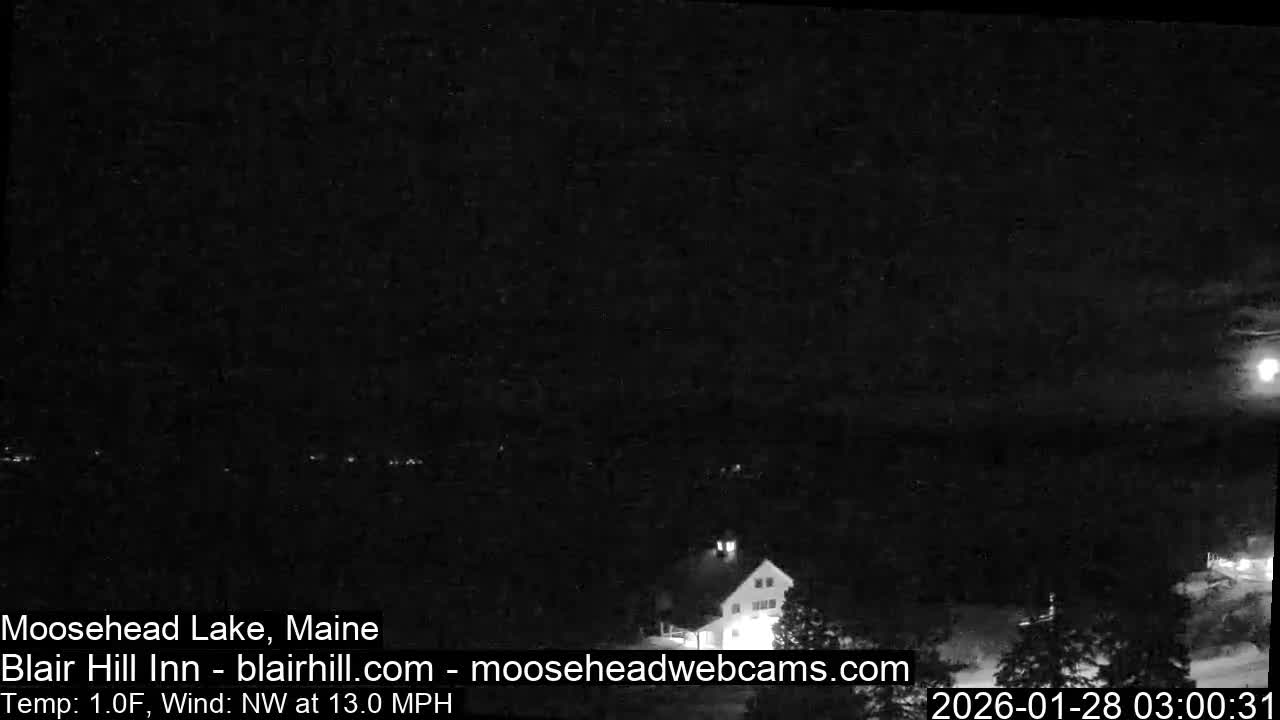Blair Hill Inn, Moosehead Lake Live Cam , Maine USA