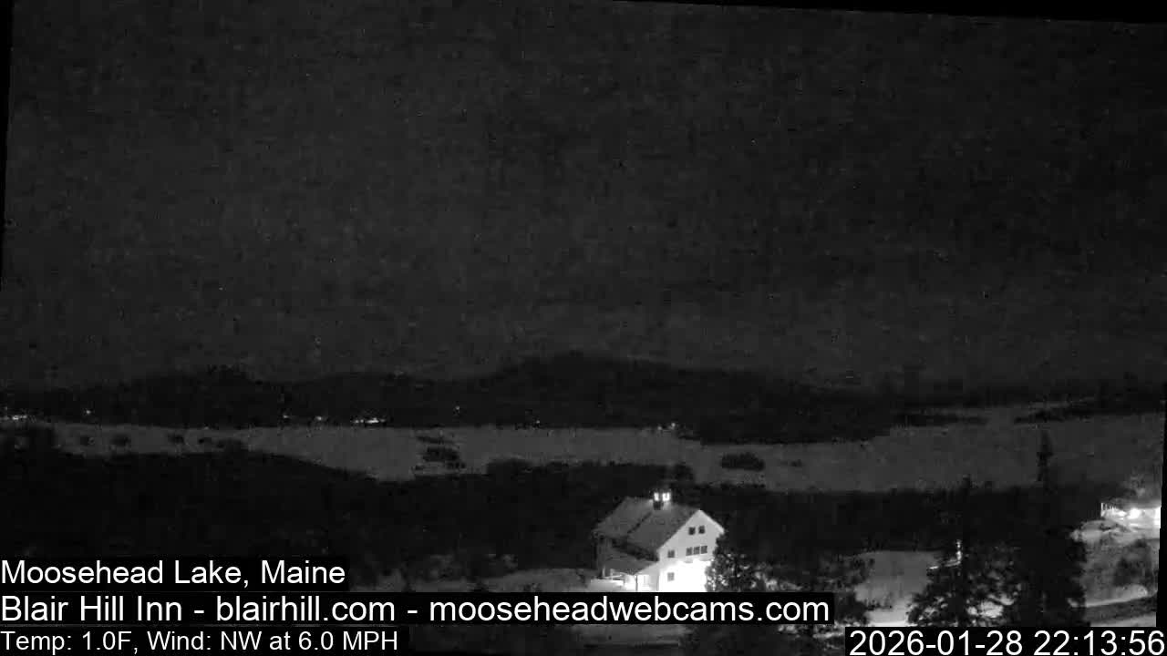 Blair Hill Inn, Moosehead Lake Live Cam , Maine USA
