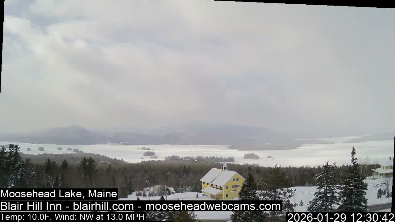 Blair Hill Inn, Moosehead Lake Live Cam , Maine USA