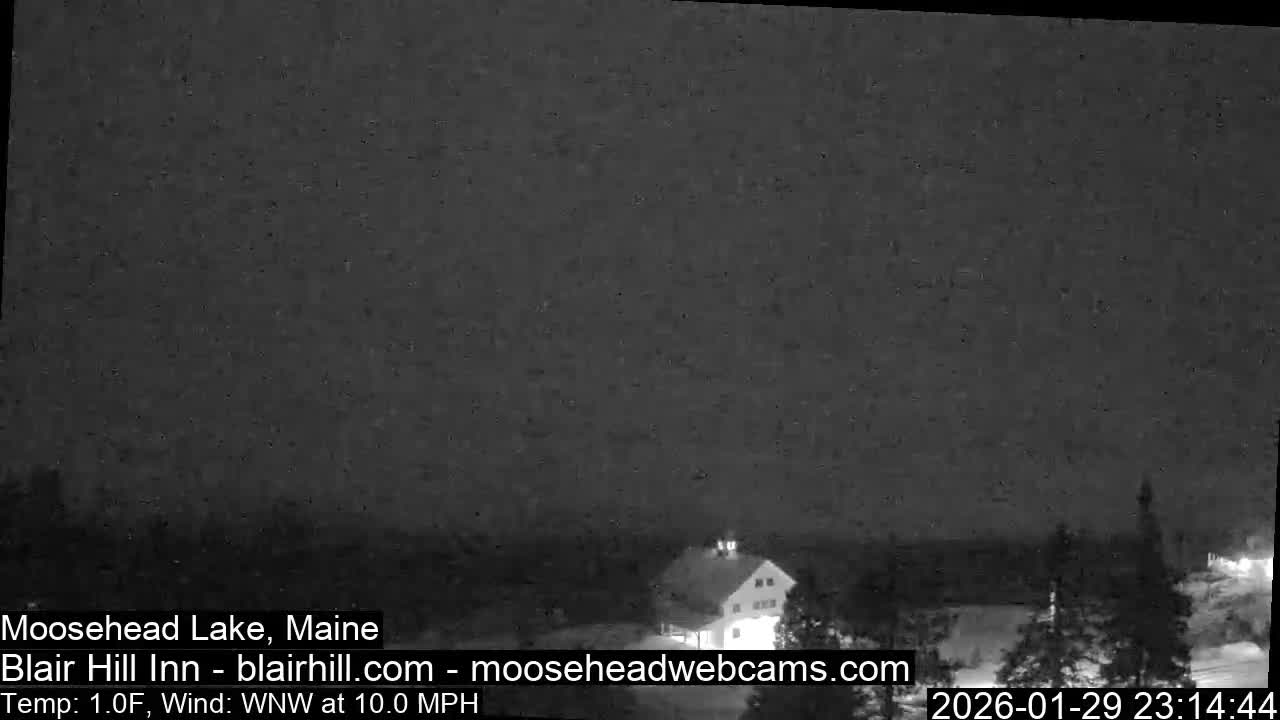 Blair Hill Inn, Moosehead Lake Live Cam , Maine USA