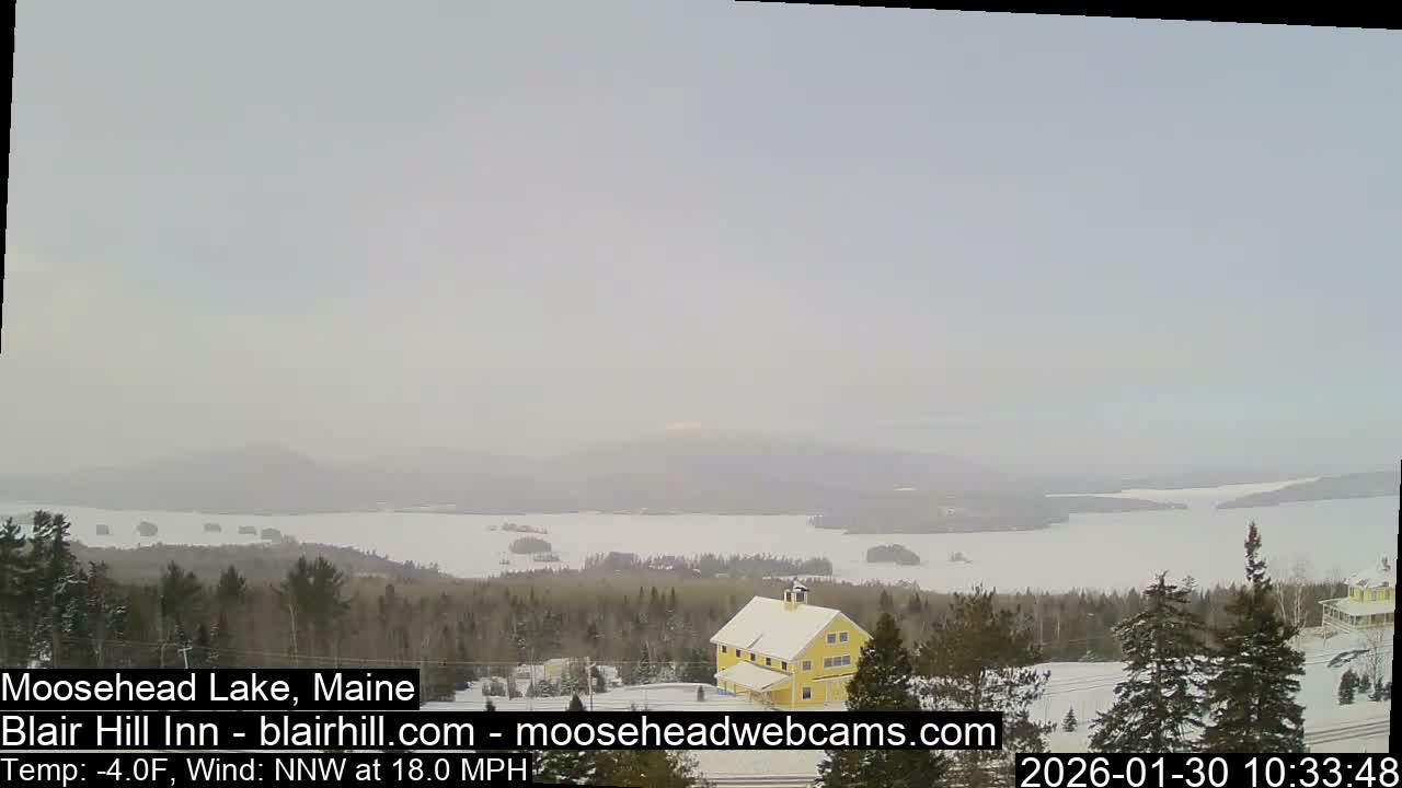 Blair Hill Inn, Moosehead Lake Live Cam , Maine USA