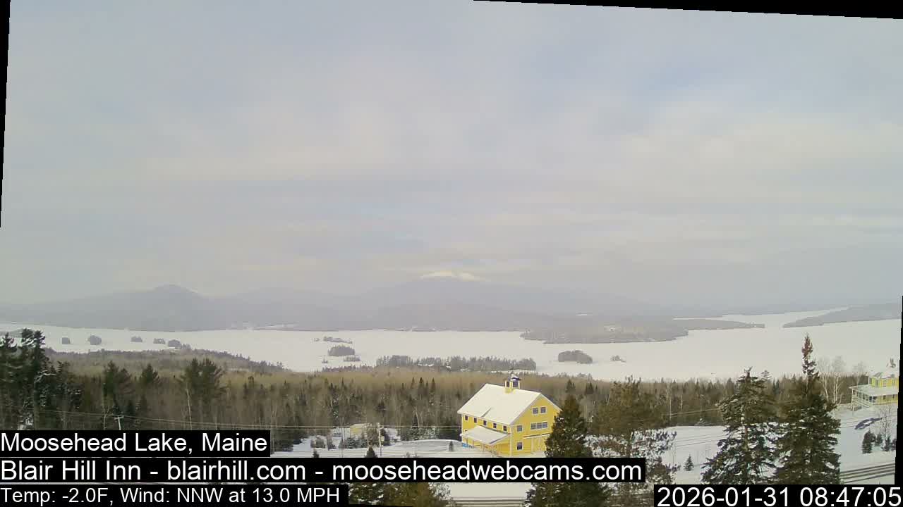 Blair Hill Inn, Moosehead Lake Live Cam , Maine USA