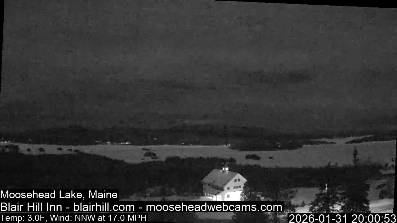 Blair Hill Inn, Moosehead Lake Live Cam , Maine USA