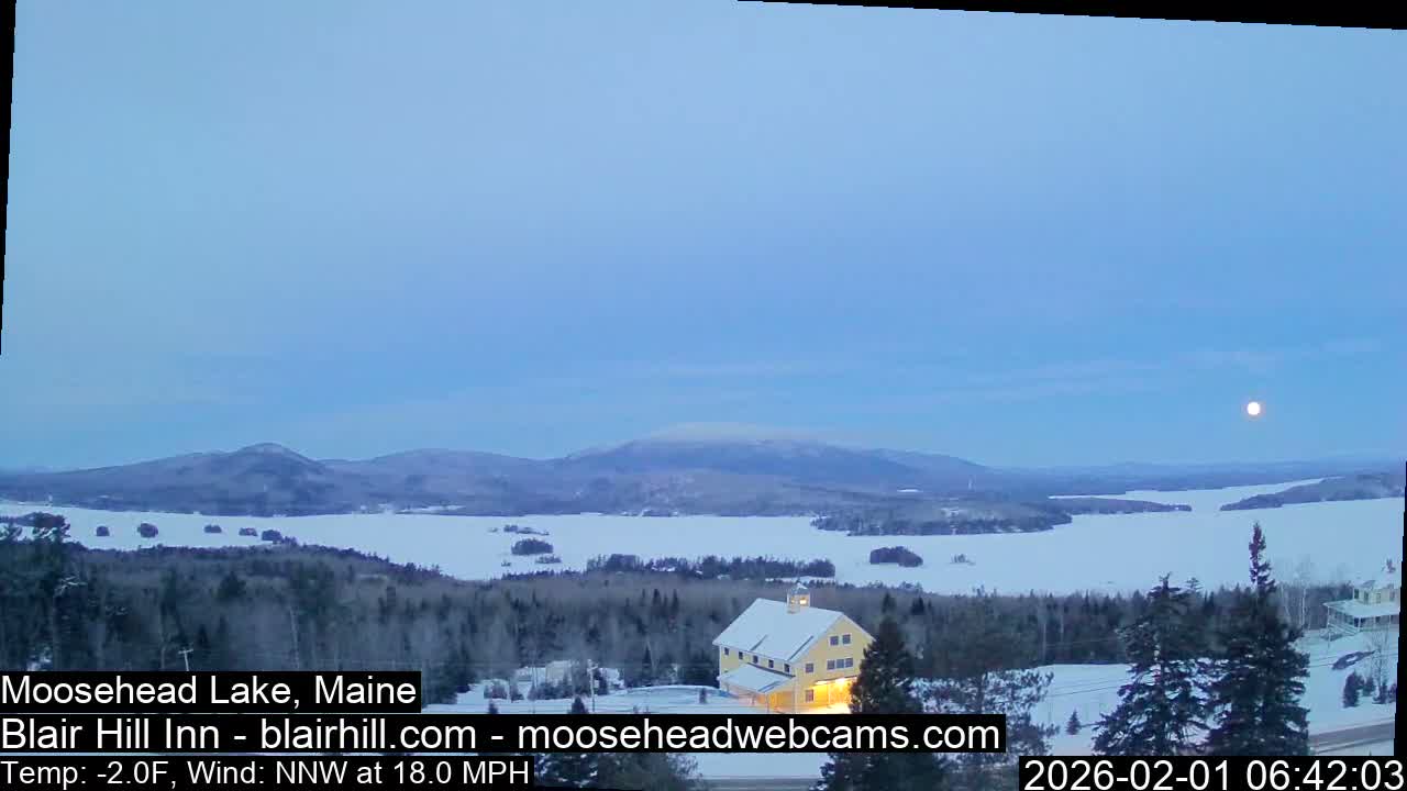 Blair Hill Inn, Moosehead Lake Live Cam , Maine USA