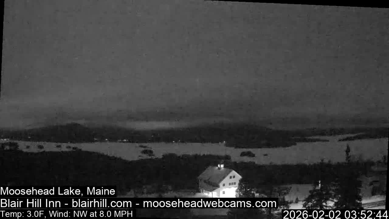 Blair Hill Inn, Moosehead Lake Live Cam , Maine USA