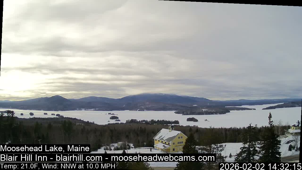 Blair Hill Inn, Moosehead Lake Live Cam , Maine USA