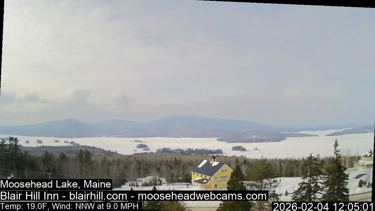 Blair Hill Inn, Moosehead Lake Live Cam , Maine USA