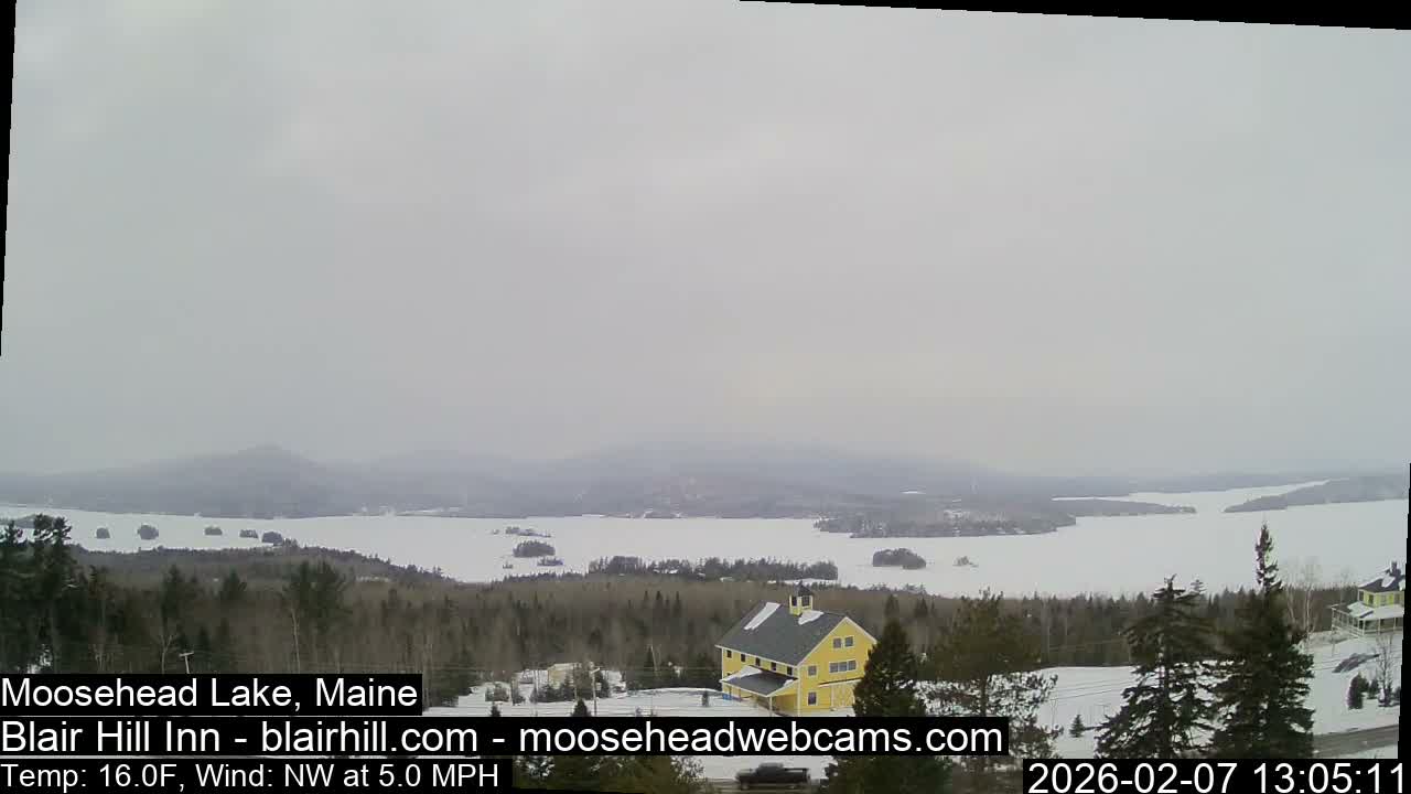 Blair Hill Inn, Moosehead Lake Live Cam , Maine USA