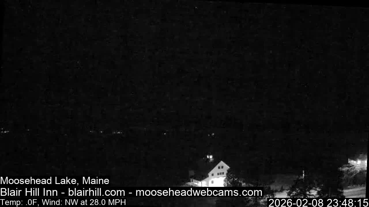 Blair Hill Inn, Moosehead Lake Live Cam , Maine USA