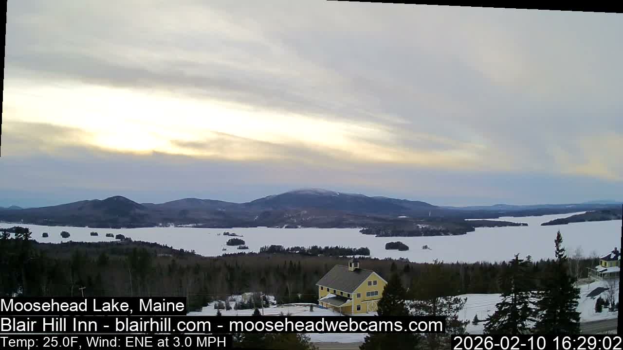 Blair Hill Inn, Moosehead Lake Live Cam , Maine USA