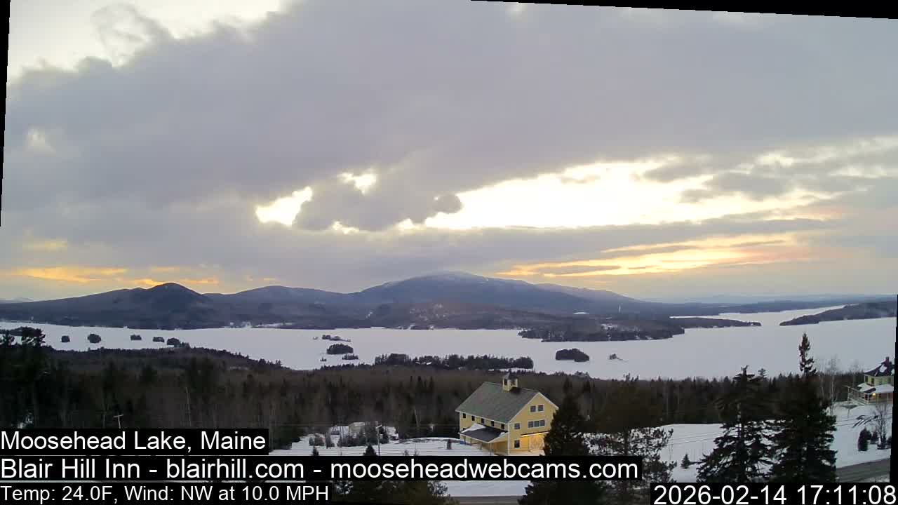 Blair Hill Inn, Moosehead Lake Live Cam , Maine USA