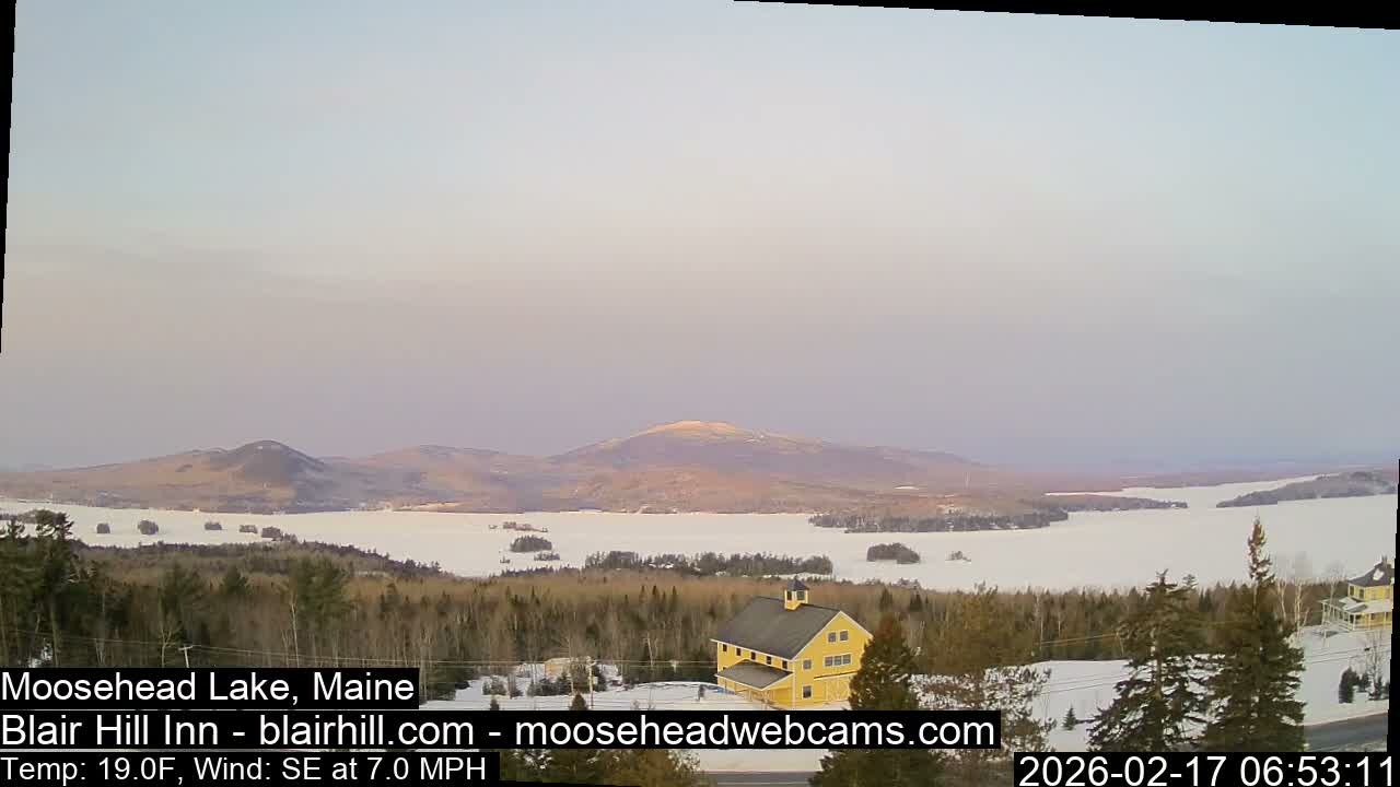 Blair Hill Inn, Moosehead Lake Live Cam , Maine USA