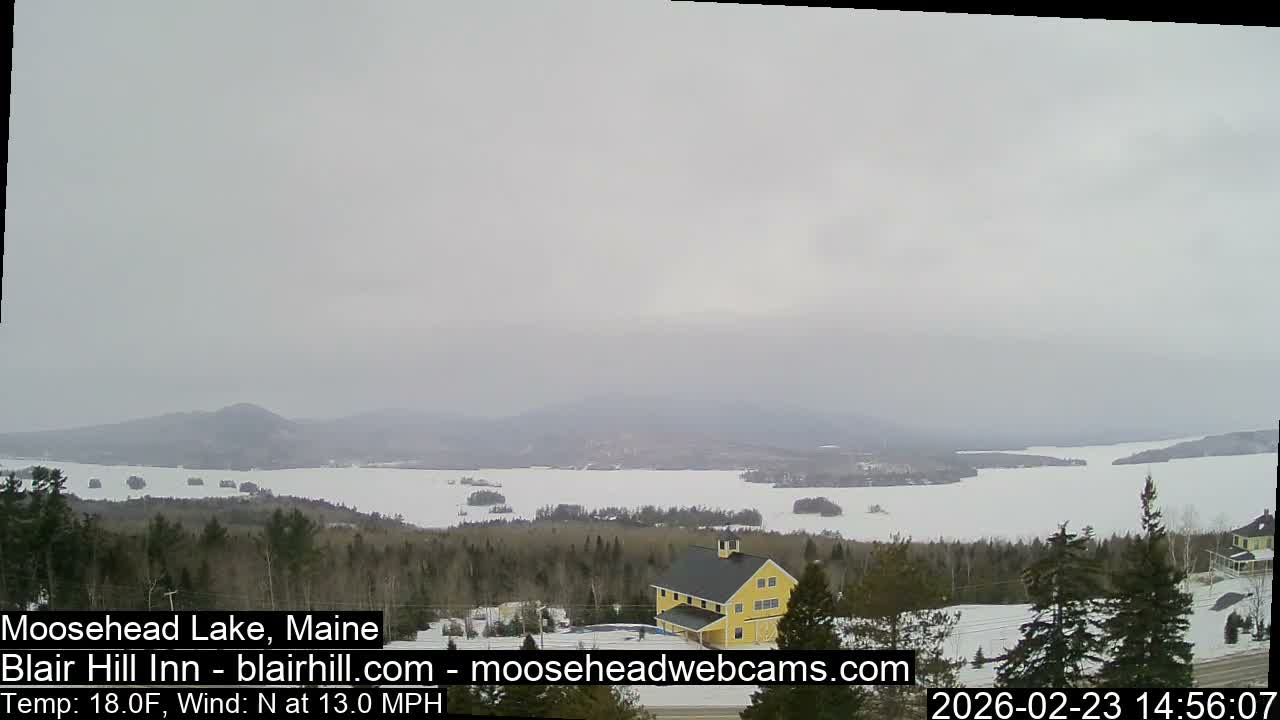 Blair Hill Inn, Moosehead Lake Live Cam , Maine USA