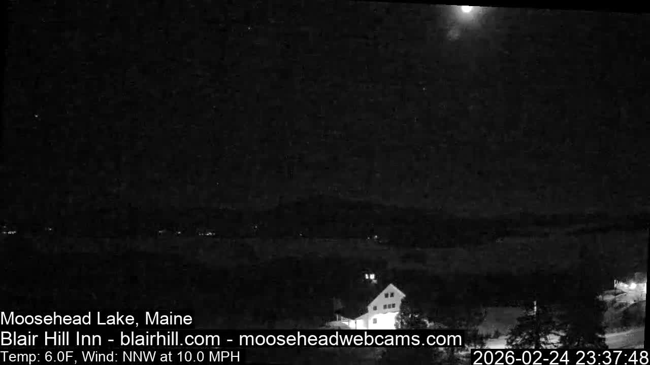 Blair Hill Inn, Moosehead Lake Live Cam , Maine USA