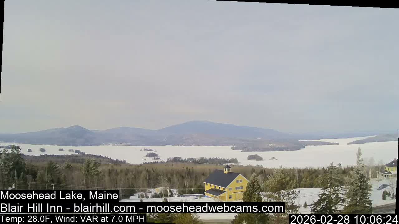 Blair Hill Inn, Moosehead Lake Live Cam , Maine USA
