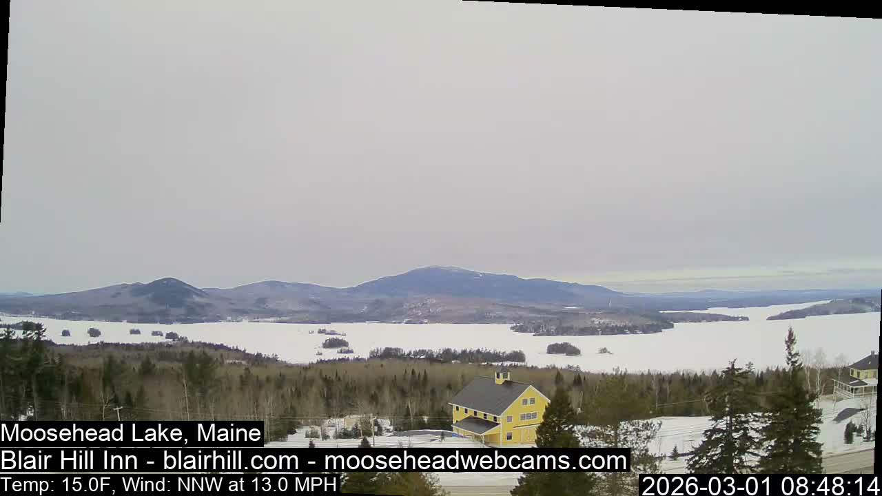 Blair Hill Inn, Moosehead Lake Live Cam , Maine USA