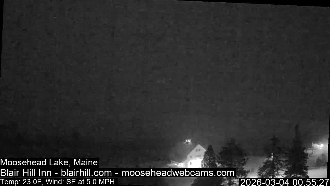 Blair Hill Inn, Moosehead Lake Live Cam , Maine USA