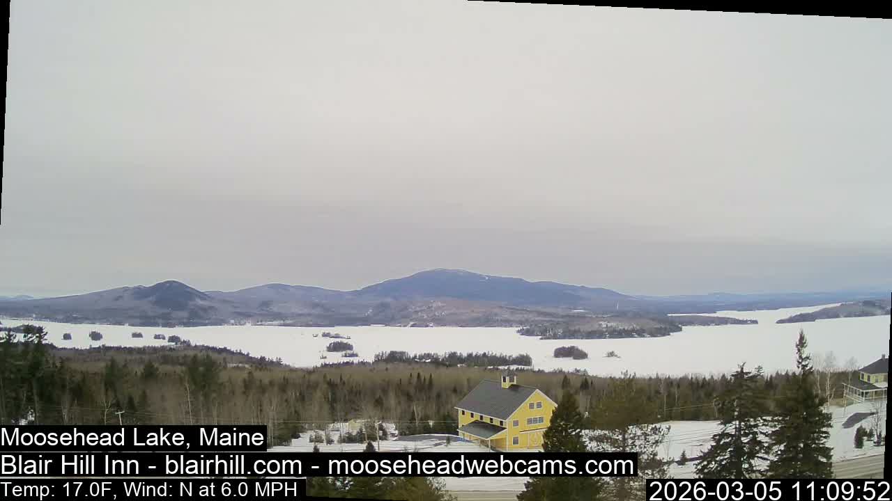 Blair Hill Inn, Moosehead Lake Live Cam , Maine USA