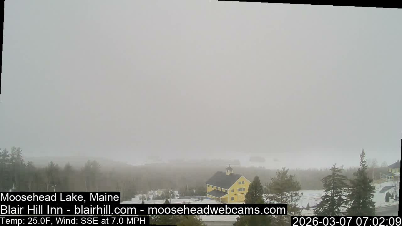 Blair Hill Inn, Moosehead Lake Live Cam , Maine USA