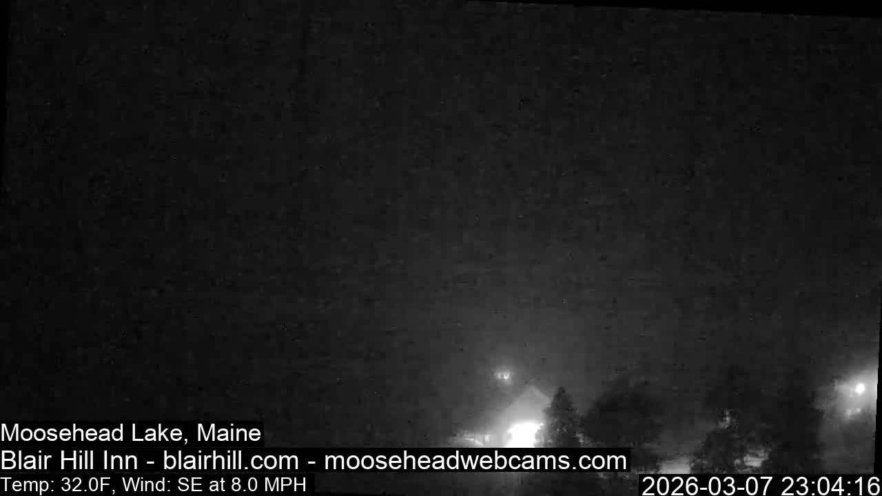 Blair Hill Inn, Moosehead Lake Live Cam , Maine USA