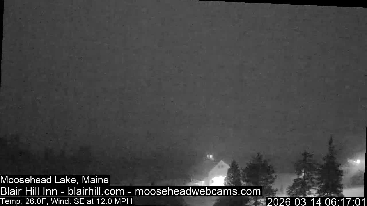 Blair Hill Inn, Moosehead Lake Live Cam , Maine USA