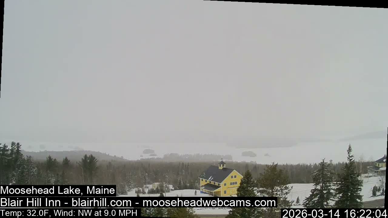 Blair Hill Inn, Moosehead Lake Live Cam , Maine USA