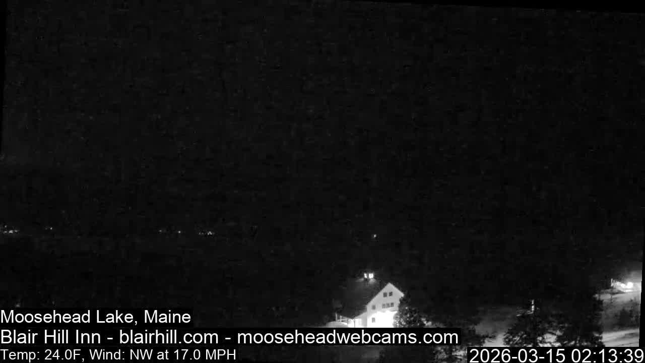 Blair Hill Inn, Moosehead Lake Live Cam , Maine USA