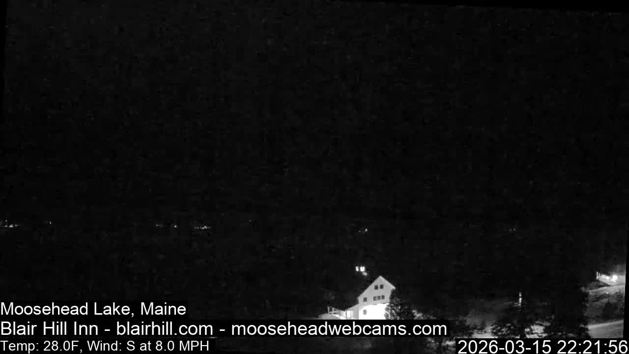 Blair Hill Inn, Moosehead Lake Live Cam , Maine USA
