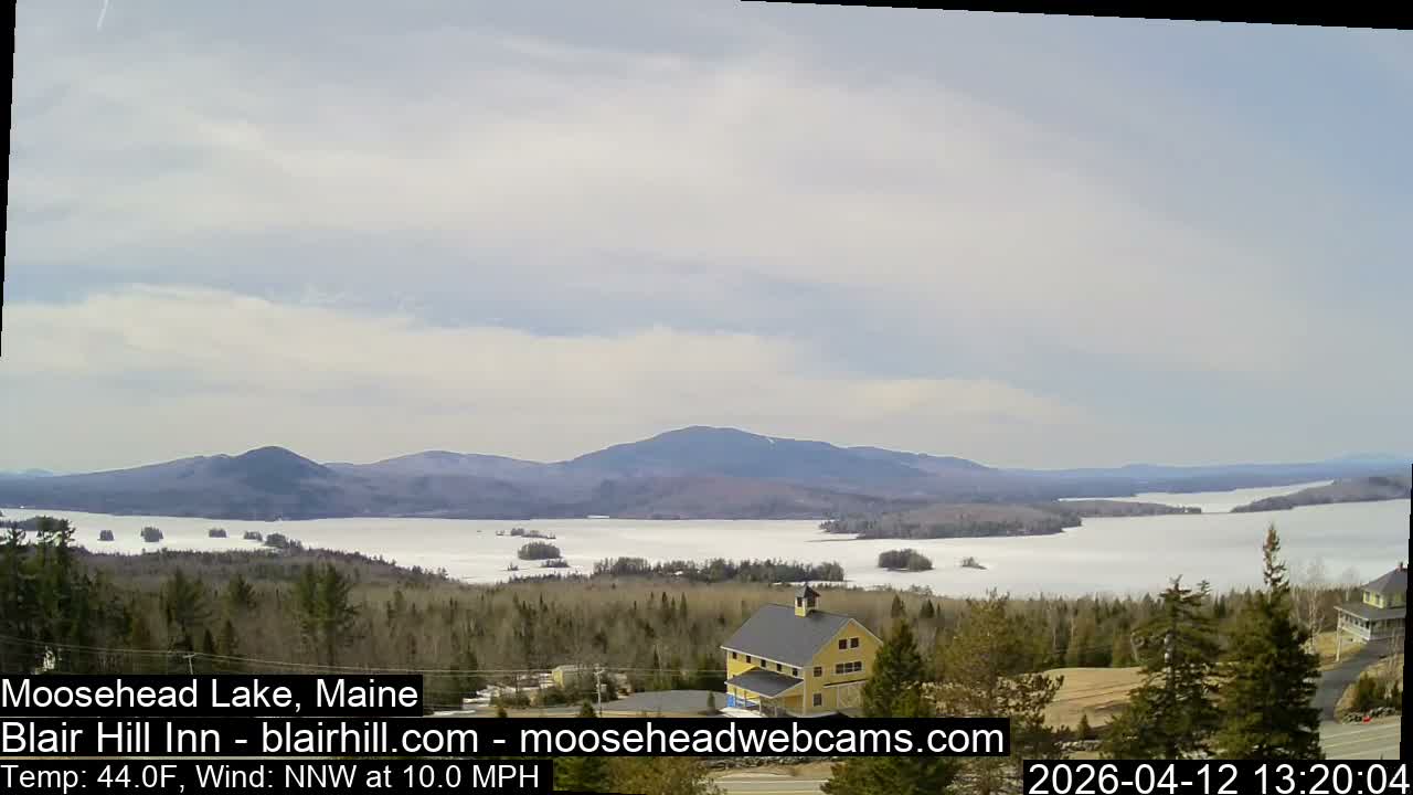 Blair Hill Inn, Moosehead Lake Live Cam , Maine USA