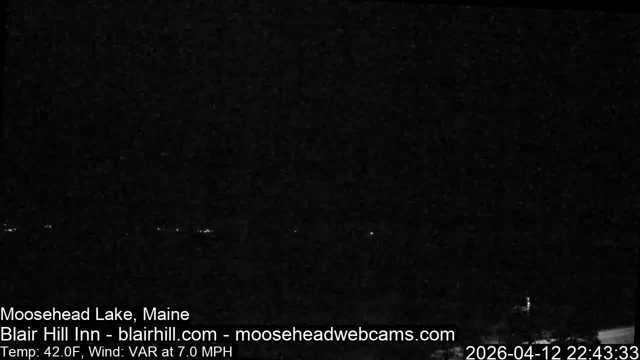 Blair Hill Inn, Moosehead Lake Live Cam , Maine USA