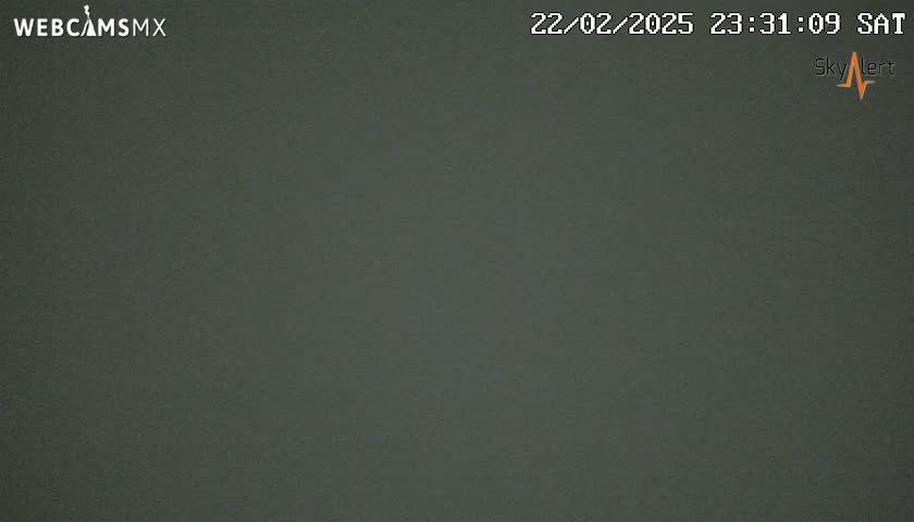 A dark gray or black screen is displayed, likely showing a nighttime or low-light outdoor scene with poor visibility.