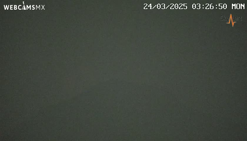 A dark gray or black screen displays a low-light or nighttime image.