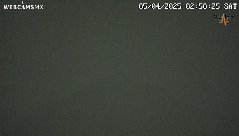 A dark, uniformly colored image shows a solid, dark-green or grey surface under nighttime conditions.