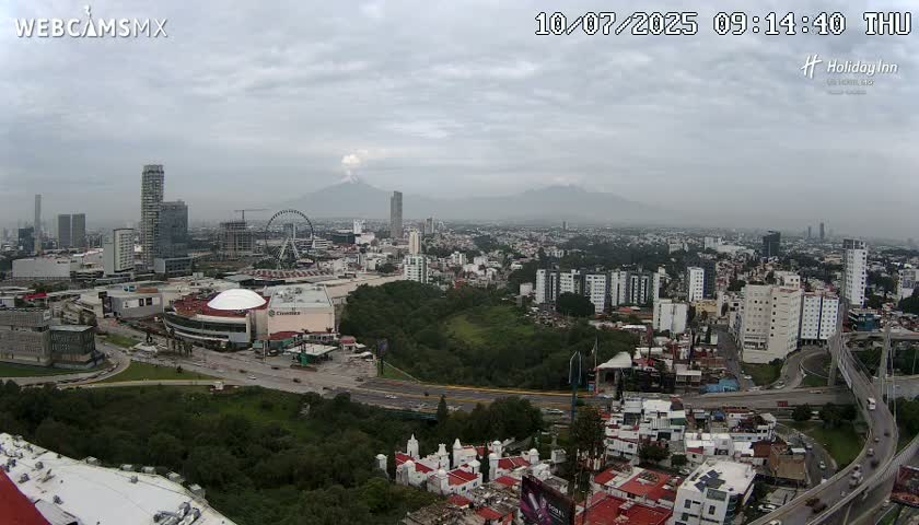 Puebla de Zaragoza City Skyline Live Cam - Puebla, Estado de Puebla, Mexico