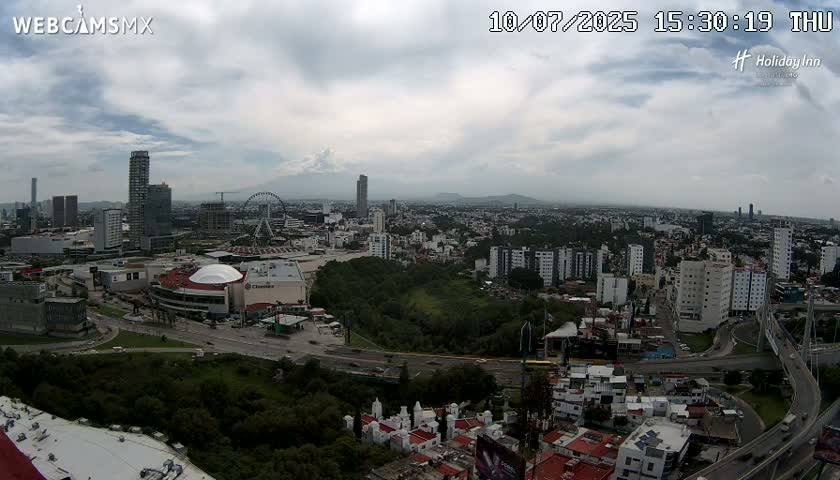 Puebla de Zaragoza City Skyline Live Cam - Puebla, Estado de Puebla, Mexico