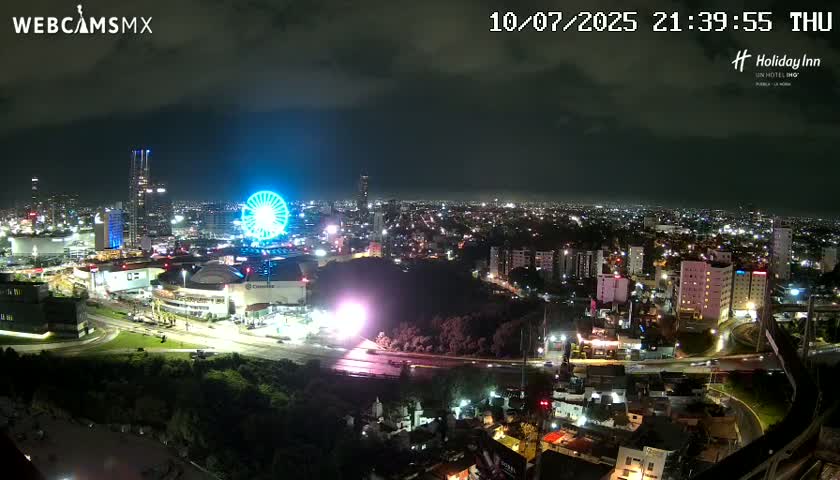 Puebla de Zaragoza City Skyline Live Cam - Puebla, Estado de Puebla, Mexico