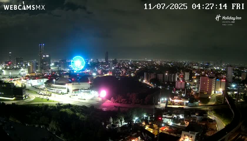 Puebla de Zaragoza City Skyline Live Cam - Puebla, Estado de Puebla, Mexico