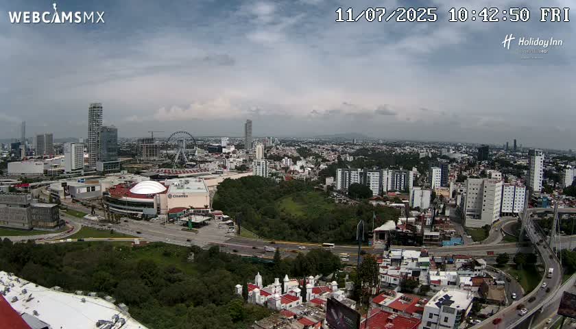 Puebla de Zaragoza City Skyline Live Cam - Puebla, Estado de Puebla, Mexico