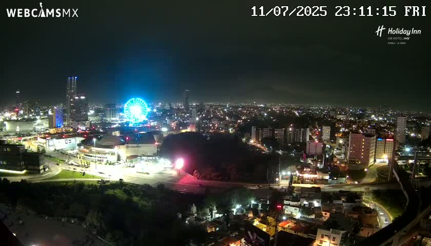Puebla de Zaragoza City Skyline Live Cam - Puebla, Estado de Puebla, Mexico