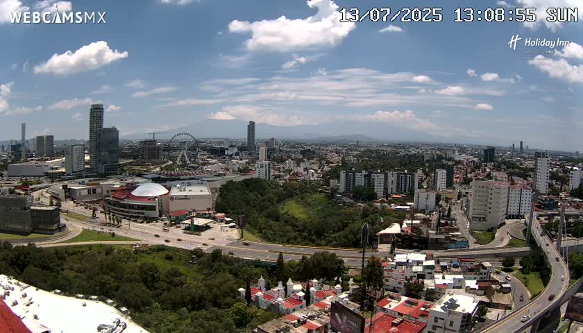 Puebla de Zaragoza City Skyline Live Cam - Puebla, Estado de Puebla, Mexico