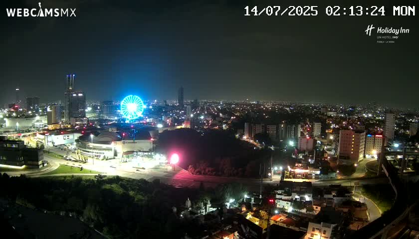 Puebla de Zaragoza City Skyline Live Cam - Puebla, Estado de Puebla, Mexico