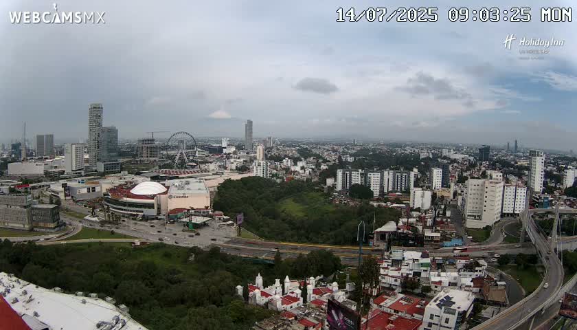 Puebla de Zaragoza City Skyline Live Cam - Puebla, Estado de Puebla, Mexico