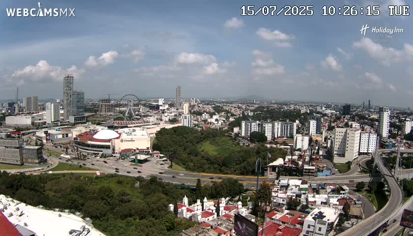 Puebla de Zaragoza City Skyline Live Cam - Puebla, Estado de Puebla, Mexico